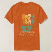 Kayaking Canoeing Retro T-shirt (Design voorkant)
