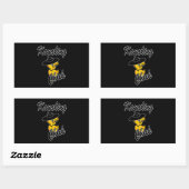 Kayaking Chick #4 Rechthoekige Sticker (Vel)