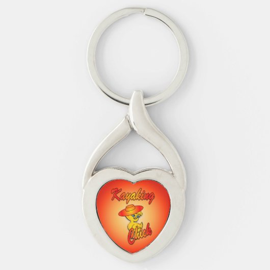 Kayaking Chick #5 Sleutelhanger (Voorkant)