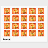 Kayaking Chick #5 Vierkante Sticker (Vel)
