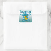 Kayaking Chick #7 Vierkante Sticker (Tas)