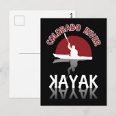 Kayaking Colorado, Kayak Briefkaart (Voorkant / Achterkant)