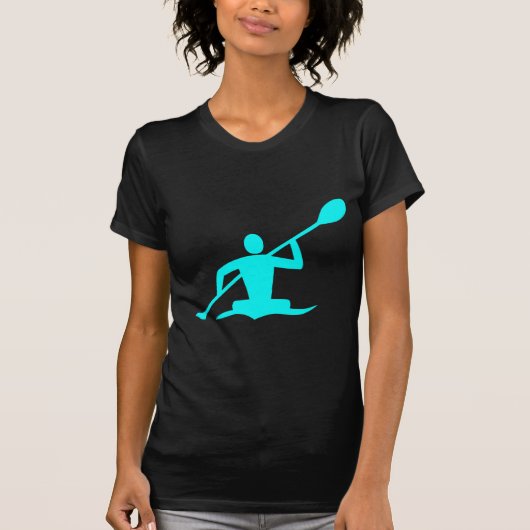 Kayaking - Cyaan T-shirt (Voorkant)