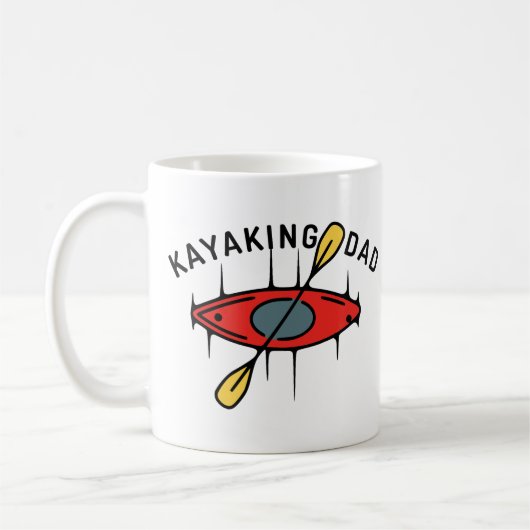 Kayaking Dad Koffiemok (Links)