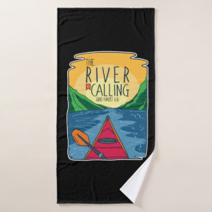 Kayaking - de rivier belt en ik moet gaan badhanddoek