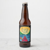 Kayaking - de rivier belt en ik moet gaan bier etiket (Voorkant)