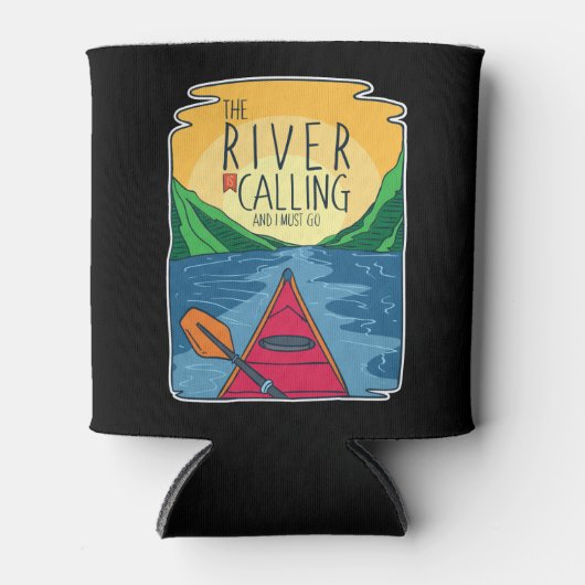 Kayaking - de rivier belt en ik moet gaan blikjeskoeler (Voorkant)