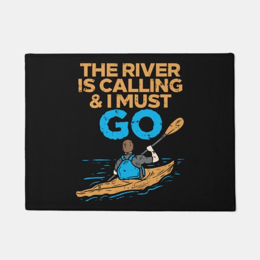 Kayaking - de rivier belt en ik moet gaan deurmat (Voorkant)