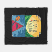 Kayaking - de rivier belt en ik moet gaan fleece deken (Voorkant (Horizontaal))