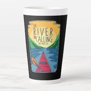 Kayaking - de rivier belt en ik moet gaan latte mok