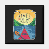 Kayaking - de rivier belt en ik moet gaan magneet (Voorkant)