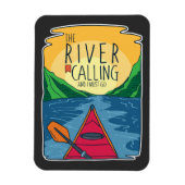 Kayaking - de rivier belt en ik moet gaan magneet (Verticaal)