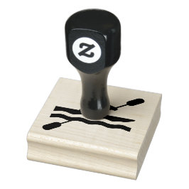 Kayaking Design Wooden Stamp Rubberstempel