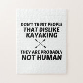 KAYAKING DISLIKE NOT HUMAN LEGPUZZEL (Verticaal)