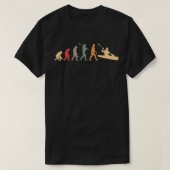 Kayaking evolution vintage t-shirt (Design voorkant)