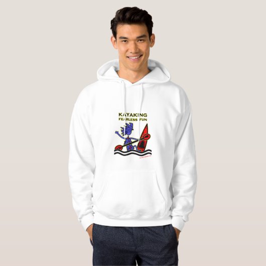 Kayaking Fearless Fun Hoodie (Voorkant volledig)