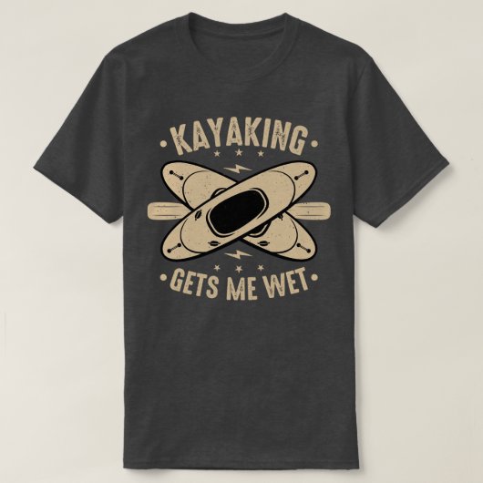 Kayaking geeft me nat 1 t-shirt (Design voorkant)