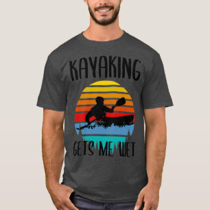 Kayaking geeft me nat Vintage kerstdag ( T-shirt