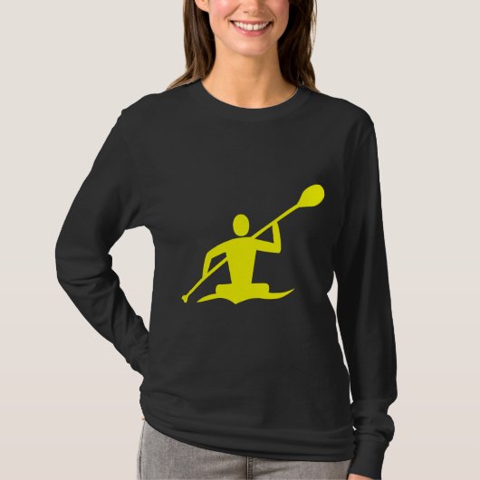 Kayaking - Geel T-shirt (Voorkant)