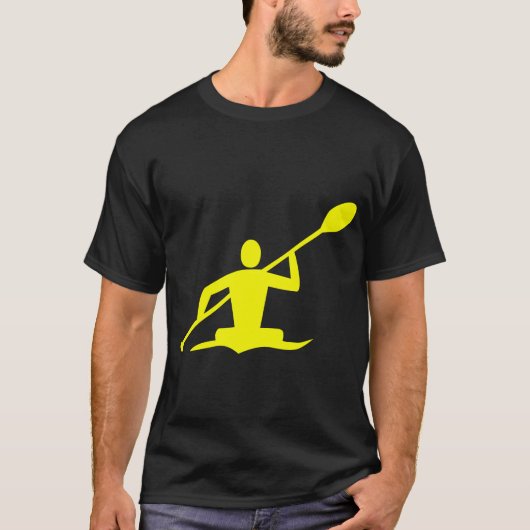 Kayaking - Geel T-shirt (Voorkant)