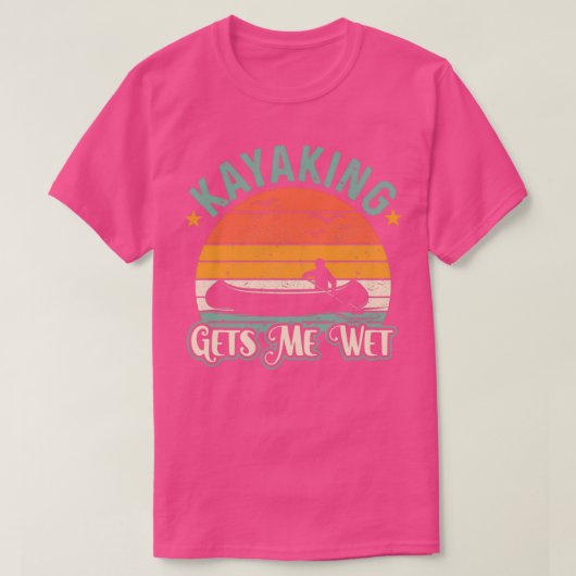 Kayaking gets me wet Funny Kayak Christmas amp Bir T-shirt (Design voorkant)