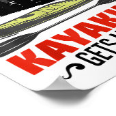 Kayaking Gets Me Wet Funny Kayak Kayaker Christmas Poster (Hoek)