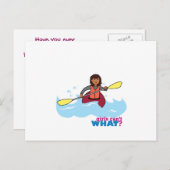 Kayaking Girl Briefkaart (Voorkant / Achterkant)