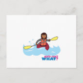 Kayaking Girl Briefkaart (Voorkant)