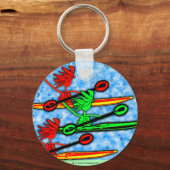 Kayaking Good voor de soep Sleutelhanger (Voorkant)