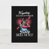 Kayaking, grappige visserij kaart (Voorkant)