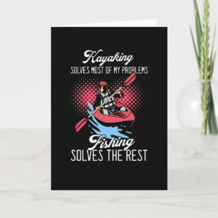 Kayaking, grappige visserij kaart