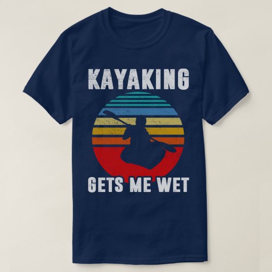 Kayaking haalt me nat Funny Halloween Kerstkay T-shirt (Design voorkant)