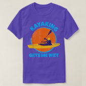 Kayaking haalt me nat Funny Halloween Kerstmis T-shirt (Design voorkant)
