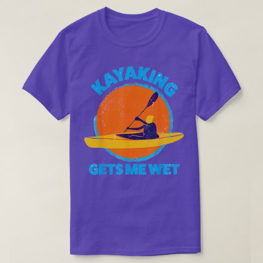 Kayaking haalt me nat Funny Halloween Kerstmis T-shirt (Design voorkant)