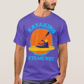 Kayaking haalt me nat Funny Halloween Kerstmis T-shirt