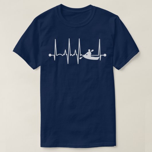 Kayaking Heartbeat 4 T-shirt (Design voorkant)