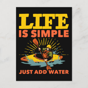 Kayaking Hobby Kayak Life Briefkaart