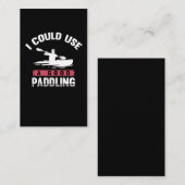 Kayaking Humor Paddling Witty Kayaker Visitekaartje (Voorkant / Achterkant)