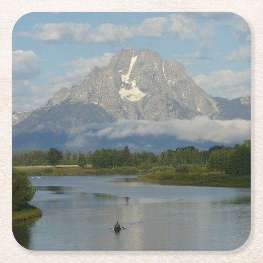 Kayaking in Grand Teton National Park Kartonnen Onderzetters (Voorkant)
