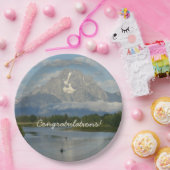 Kayaking in Grand Teton National Park Papieren Bordje (Feest)