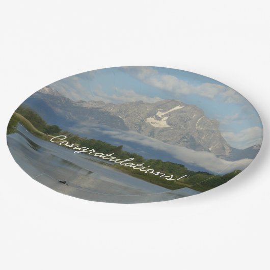 Kayaking in Grand Teton National Park Papieren Bordje (Gekanteld)