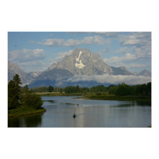 Kayaking in Grand Teton National Park Perfect Poster (Voorkant)