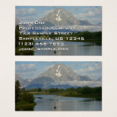 Kayaking in Grand Teton National Park Visitekaartje (Voorkant /achterkant)