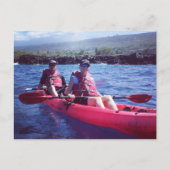 Kayaking in Kona Hawaii Briefkaart (Voorkant)