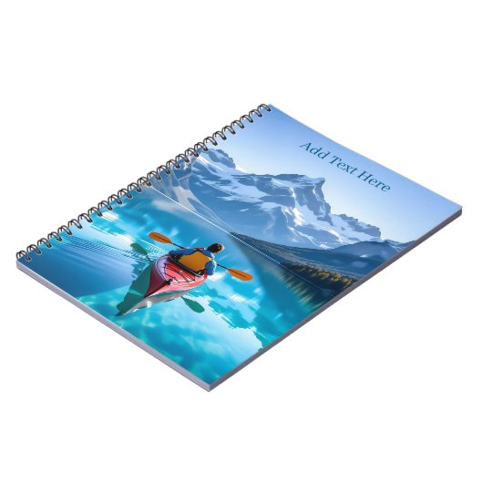  Kayaking in Mountains Personalized Notitieboek (Linkerzijde)