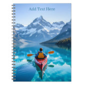  Kayaking in Mountains Personalized Notitieboek (Voorkant)