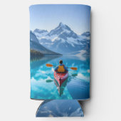  Kayaking in Mountains Personalized Seltzer Blikjeskoeler (Achterkant)