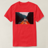 Kayaking in Noorwegen fjord T-shirt (Design voorkant)