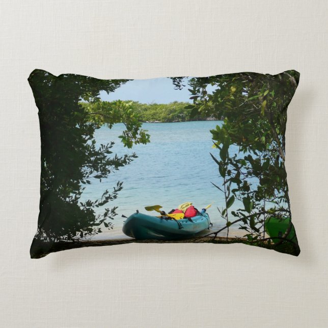 Kayaking in St. Thomas US Maagdeneilanden Accent Kussen (Voorkant)