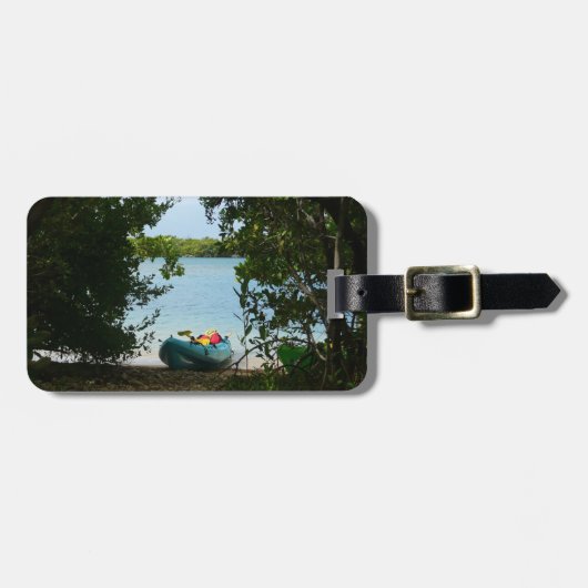 Kayaking in St. Thomas US Maagdeneilanden Bagagelabel (Voorkant horizontaal)